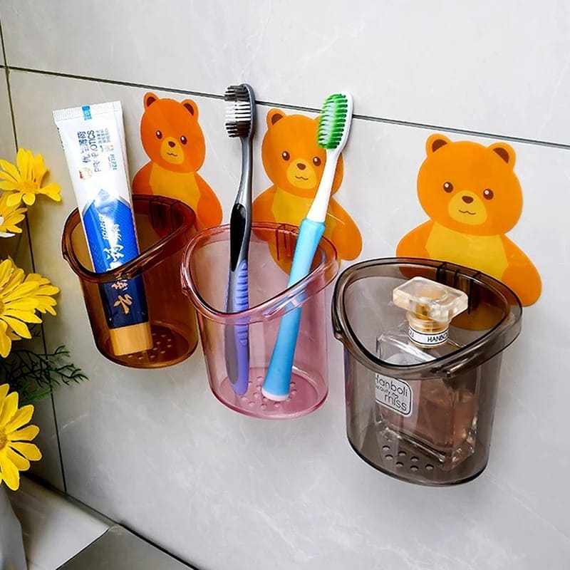 Wall Mounted Bear Holder – Cute & Durable Organizer for Home Use