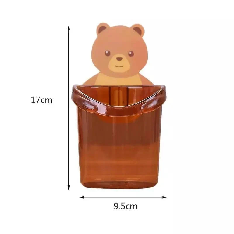 Wall Mounted Bear Holder – Cute & Durable Organizer for Home Use