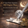 X Type Floor Squeeze 360 Degree Mop