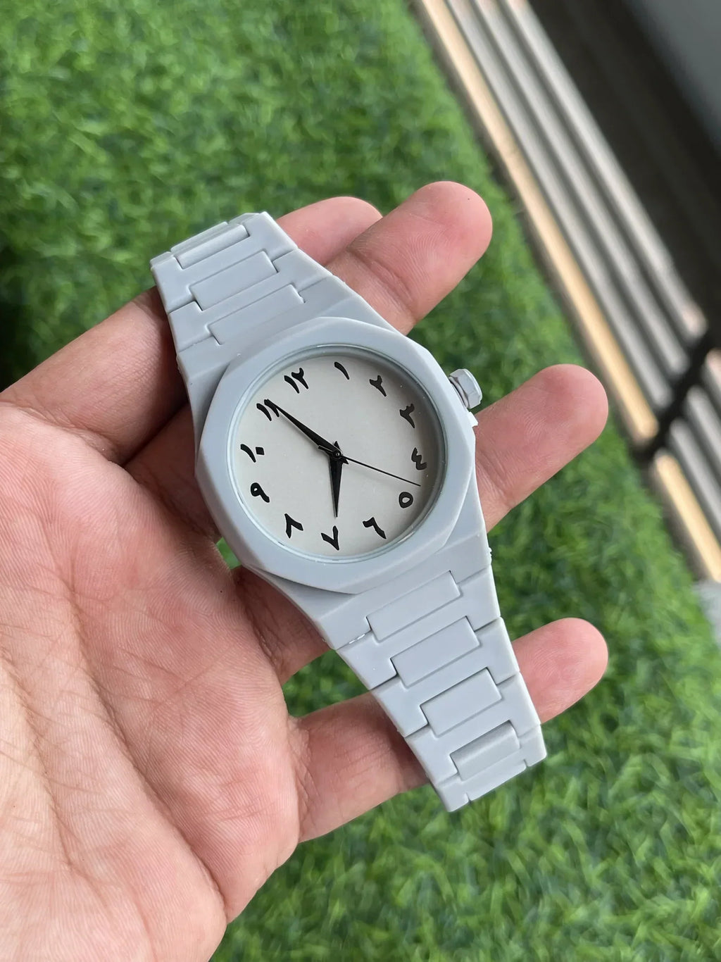 White Classic Arabic Aura Watch