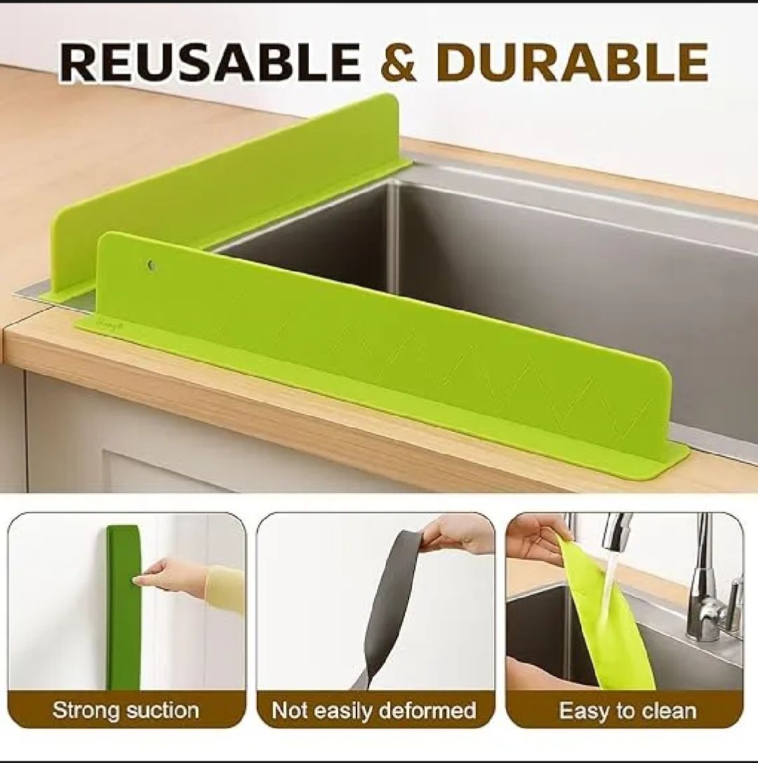 Silicone Kitchen Sink Splash Guard | 48cm Water Baffle