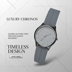 Vitz Regalia Gray Colour Men Watch