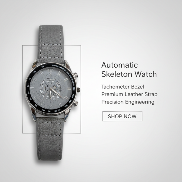 Vitz Vogue Gray Men Watch