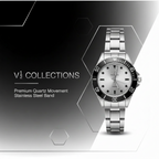 VZ Aurelia Silver Black Round Man Watch