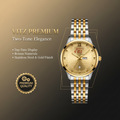 Vitz PrimeX Golden & Silver Touch Men Watch