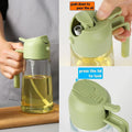 2-in-1 Oil Spray Bottle | 470ml Glass Oil Dispenser