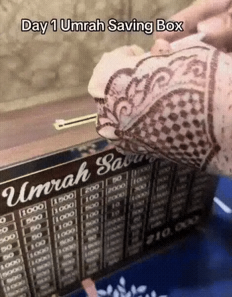 Umrah Saving Box - Save 210,000 Smartly for Your Umrah Journey