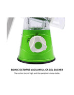3-in-1 Vegetable Cutter & Drum Grater | Manual Kitchen Slicer