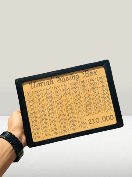 Umrah Saving Box - Save 210,000 Smartly for Your Umrah Journey