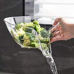 Versatile Durable Plastic Kitchen Drain Basket for Washing Fruits and Vegetable or More Use in Home and Restaurant