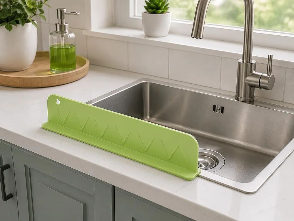 Silicone Kitchen Sink Splash Guard | 48cm Water Baffle