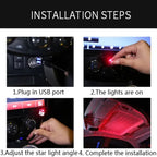 USB Star Night Light Projector with 9 Functional Modes & 24 Lighting Skylight Effects For Decor in Living Room, Car and Other Indoor Activity