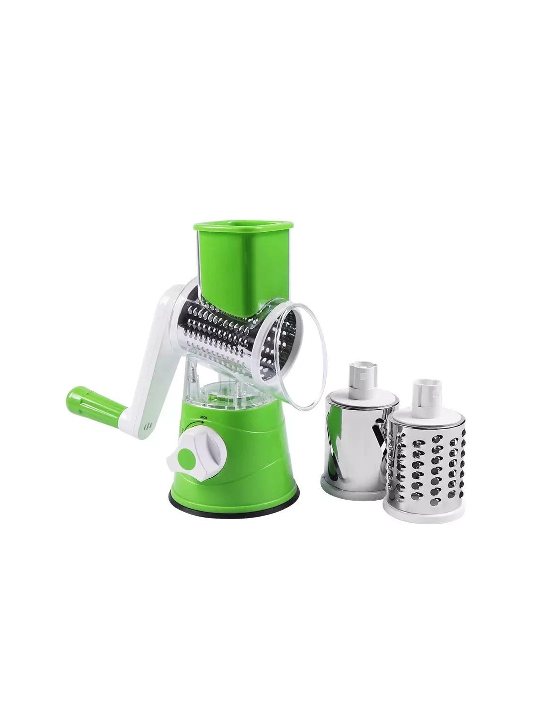 3-in-1 Vegetable Cutter & Drum Grater | Manual Kitchen Slicer