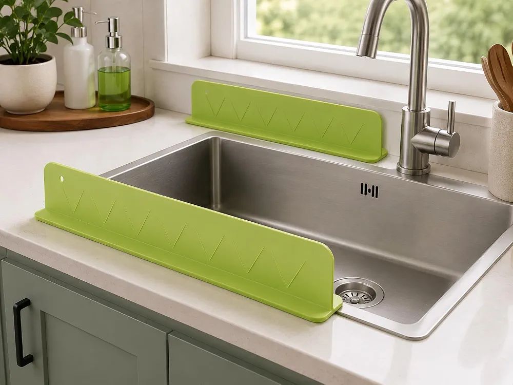 Silicone Kitchen Sink Splash Guard | 48cm Water Baffle