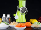 3-in-1 Vegetable Cutter & Drum Grater | Manual Kitchen Slicer